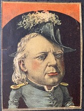 1880s Trade Card - Caricature Admiral - L S Plaut Bee Hive Newark, NJ picture