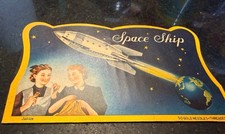 VTG 1950s Space Ship Needle Book Japan NOS Rocket Sci-Fi Sewing Pack Unused  picture