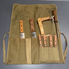 1951 US Army Military M-1937 Field Range Cavalry Pack Butcher Knife Cooking Set picture