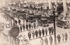 Parade, Jackson MI Michigan RPPC Photo Postcard COPY picture