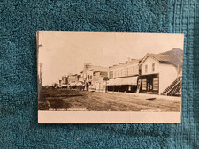 RPPC Main Street Looking West Weyauwega Wisconsin Posted 1907 to Fisk WI picture