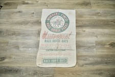 Vintage Winner's Circle Race Horse Feed Universal California Oats Sack Bag Decor picture
