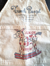 Vintage Child's Junior Hobby Apron with Advertising picture
