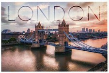 Tower Bridge London England, Thames, Great Britain, Suspension - Modern Postcard picture
