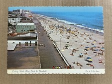 Postcard Rehoboth Beach DE Delaware Boardwalk Aerial View Vintage PC picture