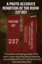 Prop Accurate THE SHINING 237 Room Number Overlook Hotel Key Tag picture