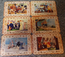 Vintage 1940's Set Of 6 
