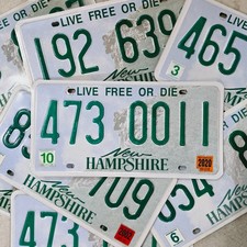 New Hampshire License Plate 🔥FREE📬🔥 1 Random NH Live Free Or Die Graphic Tag picture