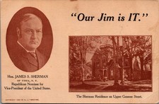 1908 James S. Sherman Utica NY Vice-Presidential Campaign Postcard picture