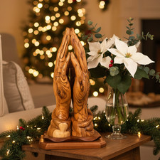 Wooden Praying Hands Statue ( Large Masterpiece) 17