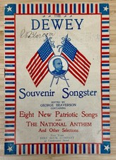 1899 Spanish American War Ephemera Admiral Dewey Souvenir Songster Patriotic picture