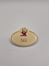 Vintage 1980s Disney Imagineering Cast Member Name Tag DEE Sorcerer Mickey Badge picture