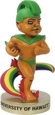 Hawaii Vintage Bobblehead University of Hawaii Rainbow Warriors picture