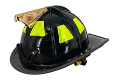 Cairns Authentic 1010 Fire Helmet Firefighter Neck Shield MFG 2020 Black picture