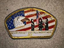 Boy Scout BSA 2005 National Jamboree 9/11 Fire Department Staff NY Bullion Patch picture