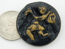 VINTAGE 1930s Button  Large 1 3/8