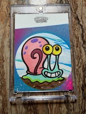 2025 Topps Chrome SpongeBob SquarePants Gary Sketch Card 1/1 Eric Medina Auto picture