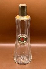 Vintage 1957 Schenley Elegance Reserve Gold Label Whiskey Glass Bottle 11 3/4
