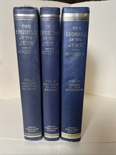 Legends of the Jews SET Vol. 1, 2, 3 Louis Ginzberg RARE HARDBACK BOOKS JPS 1910 picture