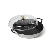 Staub Heritage All Day Pan 3.5 Quart with Domed Glass Lid Enameled Cast Iron picture