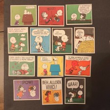 Lot of 13 1971 Figurine di Linus Charlie Brown Rookie Cards from Peanuts Sharp picture