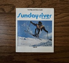 Vintage 1988-89 Sunday River Ski Mountain Trail Map picture