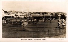 PC PAIGNTON FRONT PUTTING GREEN U.K. GOLF SPORT (a32779) picture