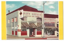 Los Angeles California c1950's Tasty Bar-B-Q Restaurant, Roadside America picture