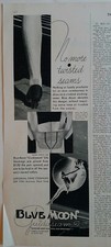 1931 women's Blue Moon guidaaseam Hosiery stockings legs vintage fashion picture