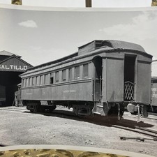 Vtg Coahuila Y Zacatecas Railcar Saltillo Photo 4x5 B&W Gelatin Original picture