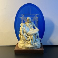 Vatican Pavilion Pieta Statue Jesus Mary 1964-65 NY World's Fair Wood Plastic picture
