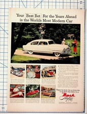 1951 Nash Airflyte Vintage Car Ad Ambassador Statesman Rambler Magazine Print picture