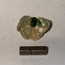 Demantoid Garnet Crystals on Matrix 3.3cm - Soghan, Iran. Mineral Specimen picture