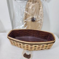 Longaberger 2007 ACT Heritage Days Basket+Protector+Liner+Lid+Copper Tie On NOS picture