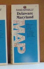 1985 Rand McNally Road Map of Delaware and Maryland picture