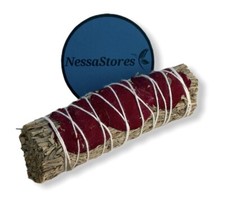 NessaStores- Blue Sage + Red Rose Petals Smudge Incense 4
