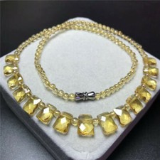 5mm Genuine Yellow Natural Citrine Quartz collar mujeres encanto cristal colgant picture