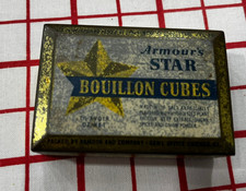 Vintage Armour's Bouillon Cubes Tin Chicago 1-1/2 oz Small Spice Can Litho Box picture