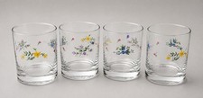 Rare Collectible Meadow Line Set-4 Pfaltzgraff Double Old Fashions Glass-Unused picture