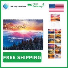 Current 2027-2028 Wall Calendar | Sunsets, 9