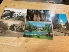 Lot Of 5 Vintage Beaufort,SC Post Cards Golden Eagle Tavern Banner Home Sheldon picture