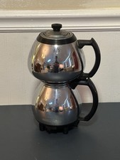 Vintage Sunbeam Coffeemaster C30A Chrome Vacuum Coffee Maker USA No Cord picture
