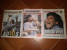 GAZZETTA DELLO SPORT CORRIERE DELLO SPORT TUTTOSPORT 26/11/2020 DIEGO MARADONA picture