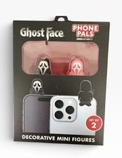 Ghost Face Huggers Phone Pals CultureFly Set If 2 Mini Figures Black & Pink NEW picture