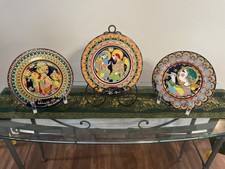 Plates by German Artist Bjørn Wiinblad 1974-1976, Vintage, Hand Painted picture