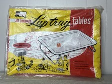 VTG Lap Tray Metal NIP Quaker LaVada Red & White Merry Go Round Fair MCM Sealed picture