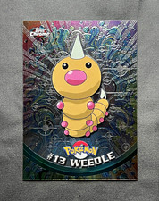 2000 Topps Chrome Holo Pokémon TV Animation Edition #13 Weedle Card ~ NM ~ picture