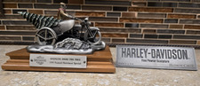 1999 Hudson Creek Harley Davidson Pewter “Bringing Home the Tree”#323/1250 NICE picture