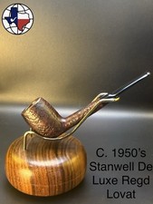 Vintage C. 1950s Stanwell De Luxe Regd Lovat Tobacco Pipe picture