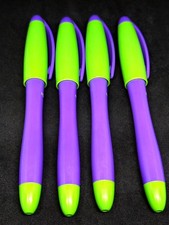 Romus Student Purple Green Fountain Pen SET OF 4 - Classic Vintage picture